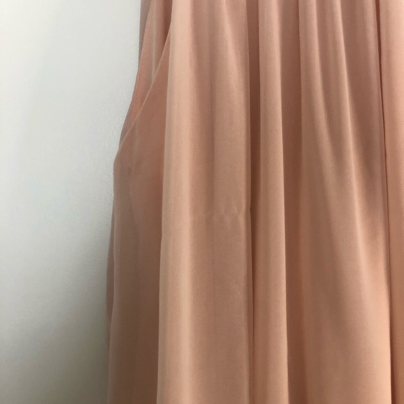 ASOS jewel high neck, chiffon blush pink above knee dress - Picture 6 of 10